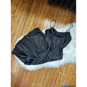 Vintage 90s Gilligqn & O’Malley Black Slip Dress Lingerie